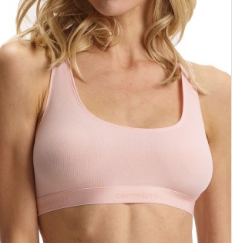 Commando NWT Pima Cotton Blend Racerback Bralette in Apricot Size Small